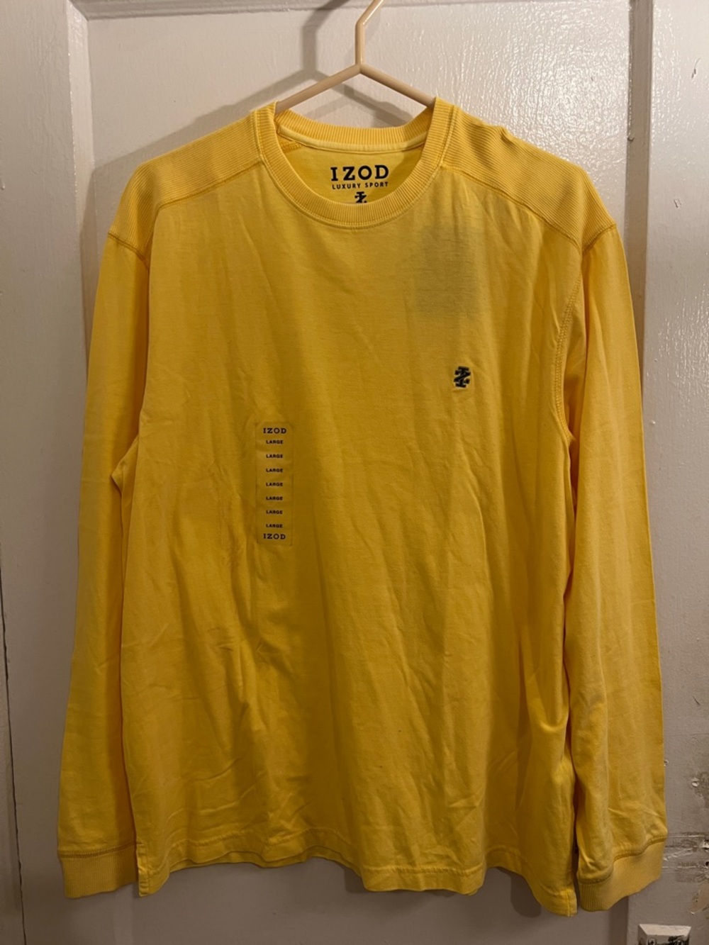 Izod Long Sleeve Crewneck Shirt 100% cotton